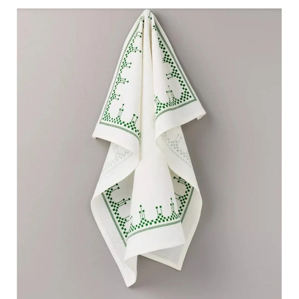 Hearth & Hand Magnolia Flour Sack Kitchen Towel Dishtowel Arts Crafts‎ Geo Green
